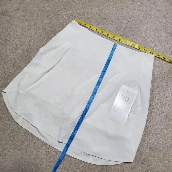 ATHLETA NWT Run With It 16" Skort Skirt Lined Tennis Golf White Women's Small - Picture 15 of 16